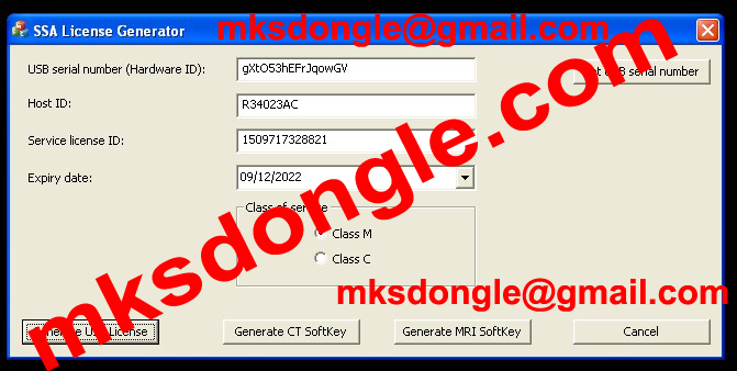 GENERAL ELECTRIC CT AND MRI TOMOGRAPHY SERVICE DONGLE